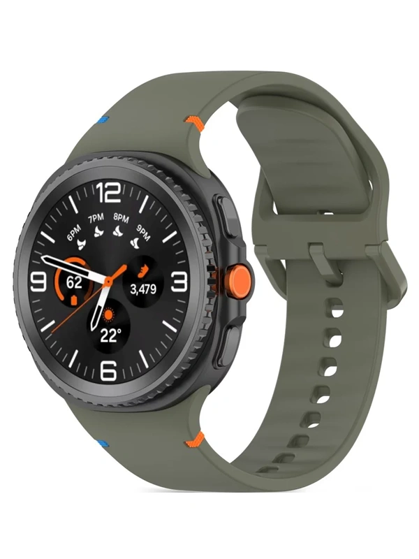 Techprotect Samsung Galaxy Watch8  Watch8 Classic silikoninis dirželis, žalia, 2 nuotrauka